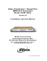Предварительный просмотр 1 страницы Vela CineCast 2000-0422 Installation And User Manual