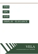 Vela DISPLAY ELEGANCE Instruction Manual For User предпросмотр