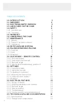 Preview for 2 page of Vela Treatment Chair Instructions For Use Manual