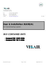 VelAir Compact 7SC 110 V-60Hz User & Installation Manual предпросмотр