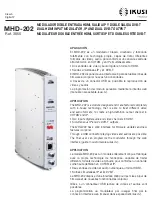 Предварительный просмотр 1 страницы Velatia IKUSI MHD-202 Quick Start Manual