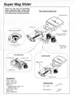 Preview for 1 page of Velbon Super Mag Slider Quick Manual