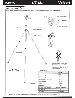 Velbon UT 45L Manual preview