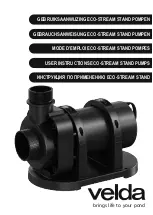 Preview for 1 page of velda Eco-Stream Stand 6000 User Instructions