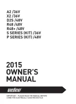 Preview for 1 page of Velec A2/36V Owner'S Manual