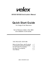 Velex VX163 Instruction Manual предпросмотр