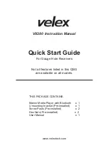 Velex VX280 Instruction Manual предпросмотр