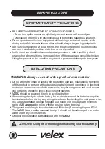 Preview for 2 page of Velex VX502 Instructions Manual