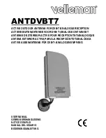 Velleman ANTDVBT7 User Manual предпросмотр