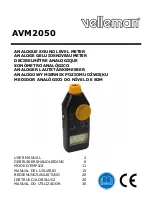 Предварительный просмотр 1 страницы Velleman AVM2050 User Manual