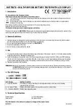 Preview for 1 page of Velleman BATTEST2 Quick Start Manual