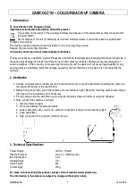 Preview for 2 page of Velleman CAMCOLC1N User Manual