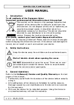 Предварительный просмотр 3 страницы Velleman CAMCOLD26 User Manual