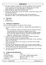 Preview for 3 page of Velleman CAMCOLD27 User Manual