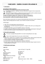 Preview for 6 page of Velleman CAMCOLIRP2 User Manual