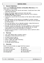 Preview for 3 page of Velleman CAMCOLVC8N1 User Manual