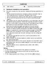 Preview for 5 page of Velleman CAMIP10N User Manual