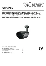 Velleman CAMIP11 Quick Reference Manual предпросмотр