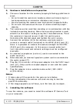 Предварительный просмотр 5 страницы Velleman CAMIP7N User Manual