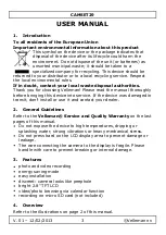 Предварительный просмотр 3 страницы Velleman camset 29 User Manual