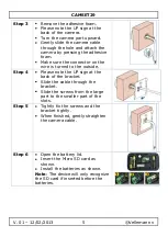 Предварительный просмотр 5 страницы Velleman camset 29 User Manual