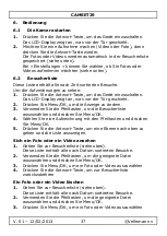 Preview for 37 page of Velleman camset 29 User Manual