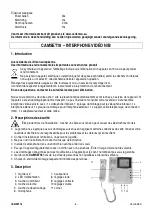 Preview for 8 page of Velleman CAMSET18 User Manual