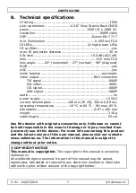 Preview for 7 page of Velleman CAMTVI14WN User Manual