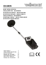 Velleman CS100N User Manual preview
