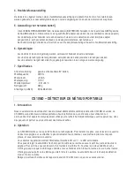 Предварительный просмотр 3 страницы Velleman CS10MD Manual