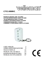Velleman CTC1000RC User Manual предпросмотр