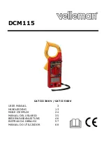 Velleman DCM115 User Manual preview