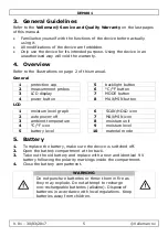 Предварительный просмотр 5 страницы Velleman DEM801 User Manual