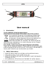 Preview for 2 page of Velleman DTP6 User Manual