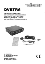 Velleman DVBTR6 User Manual preview