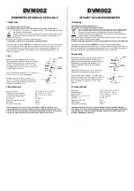 Preview for 2 page of Velleman DVM002 Manual