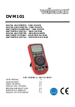 Velleman DVM101 User Manual preview