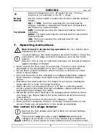 Preview for 8 page of Velleman DVM1500 User Manual