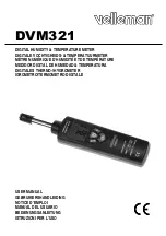 Velleman DVM321 User Manual предпросмотр