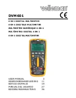 Velleman DVM601 User Manual предпросмотр