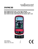 Preview for 1 page of Velleman DVM630 User Manual