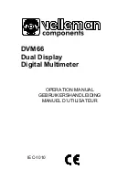 Velleman DVM66 Operation Manual preview
