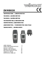 Velleman DVM8020 User Manual preview