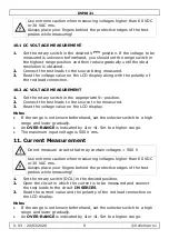 Предварительный просмотр 9 страницы Velleman DVM821 User Manual