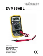 Velleman DVM850BL User Manual preview