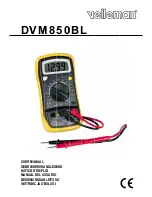 Preview for 1 page of Velleman DVM850BL User Manual