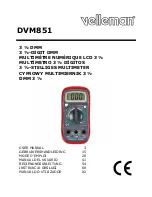 Velleman DVM851 User Manual preview