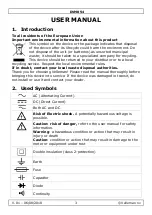 Предварительный просмотр 3 страницы Velleman DVM854 User Manual