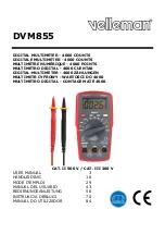 Velleman DVM855 User Manual preview
