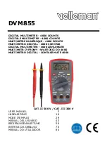 Preview for 1 page of Velleman DVM855 User Manual